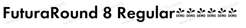 FuturaRound 8 Regular字体转换
